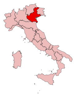 Veneto wine map